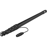 KE110CCR - K-Tek Avalon Aluminum Boompole Coiled Cable, Male XLR Side Exit, 5-Section
