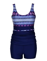 Danify Traje de baño de una pieza para dama, talla grande, vestido de baño de playa