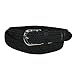 CTM Men's Elastic Braided Stretch Belt with Silver Buckle and Matching Tabs