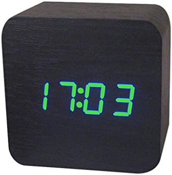 Alarm Clock, LED Clock Slim Digital Large Display Travel Alarm Clock with Calendar, Temperature Display, Snooze Function, Smart Back-light Battery Operated For Home Office Travel By Sixcup (F)