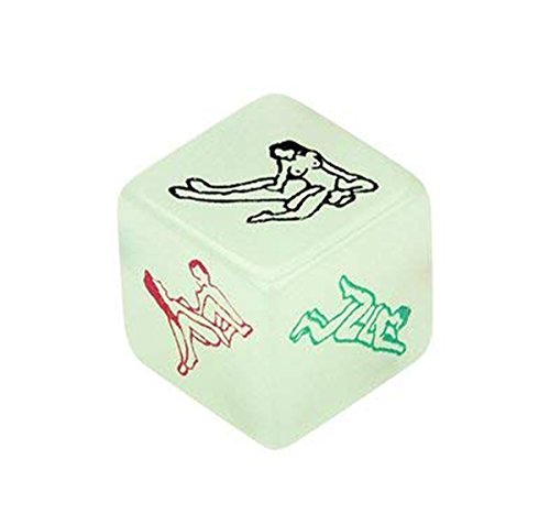 ETAOLINE Party Game Dice, Funny Toy Drinking Romance Erotic Craps Dices (1 Pcs Green (Luminous))