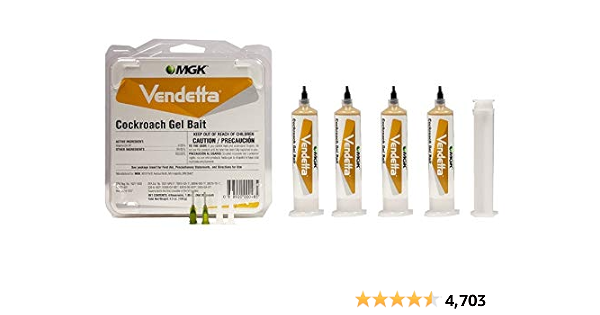 Vendetta Roach Gel Bait Insecticide - 4 tubes x ... - Amazon.com