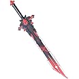 Mingshao Fantasy Game Genshin Cosplay Foam Sword Scepter Blade Weapon Costume (Varies Style) (Theme: Wolf's Gravestone 39.5")