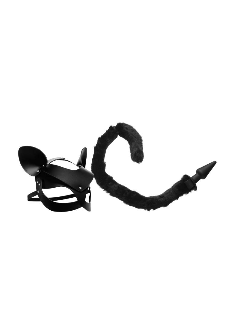 Cat Tail Anal Plug and Mask Set