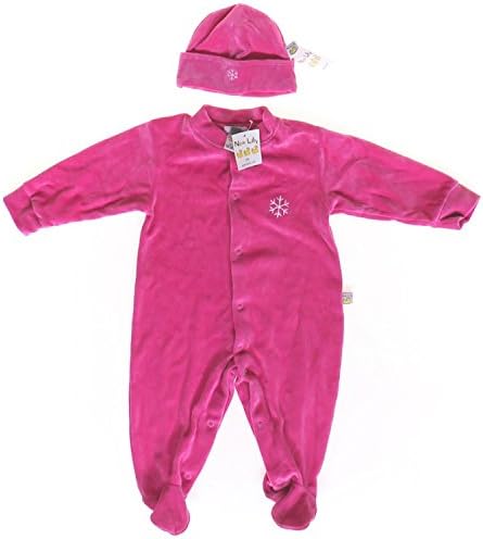 NOA LILY Layette Pima Cotton Footie & Hat Gift Set