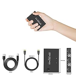 2 Ports KVM Switch HDMI, USB HDMI Switches for 2