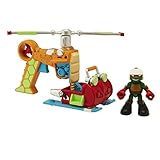 Teenage Mutant Ninja Turtles Pre-Cool Half Shell Heroes Drop Copter With Raphael Vehicle and Figure