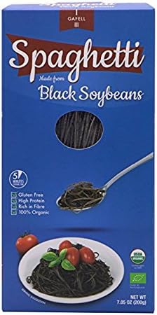 GAFELL Spaghetti made from Black Soybeans, Organic Gluten Free Bean Pasta, (Pack of 15)
