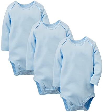 Enfants Chéris Unisex Baby 3 Pack Long Sleeve Bodysuit Cotton Onesies