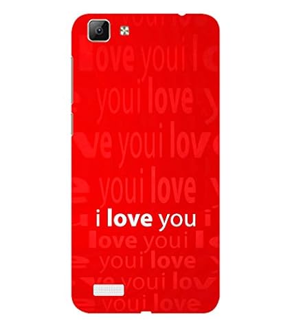 Ifasho Love Quotes I Love You Back Case Cover For Vivo Amazonin