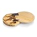 TOSCANA - a Picnic Time brand - Brie Cheese Board and Knife Set, Charcuterie Board Set, Wood Cutting Board, (Parawood)