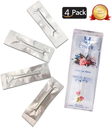 4 Pack Car Air Diffuser Sponges,Car Aromatherapy Essential Oil Diffuser Replacement Sticks, No Scent
