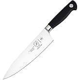 Mercer Culinary Genesis 8-Inch Short Bolster Forged Chef's Knife, Black
