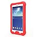 Galaxy Tab 3 Lite 7.0 / Galaxy Tab E Lite 7.0 Case - Poetic [Corner/Bumper Protection][Sound-Amplification] Silicone Case for Samsung Galaxy Tab 3 Lite 7.0 (2014)/ Galaxy Tab E Lite 7.0 (2016) Red