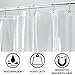 mDesign Long Waterproof, Heavy Duty Premium Quality 10-Guage Vinyl Shower Curtain Liner for Bathroom Shower Stall and Bathtub - 72