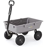 Gorilla Carts Poly Garden Dump Cart with Steel Frame and 10