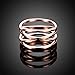 LZD 18K Rose Gold Stainless Steel Fashion Ring Women B461