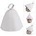 Wool Felt Sauna Hat Russian Banya Cap 100% Wool Felt White Sauna Hat for Head Protection 22cm/8.66inch