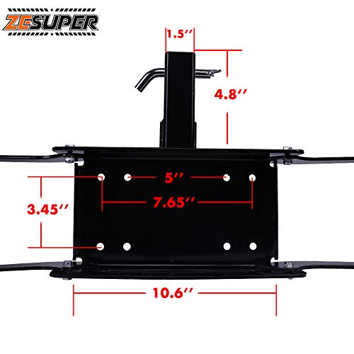 ZESUPER Winch Cradle Winch Mounting Plate, Hitch Mount Winch Plate