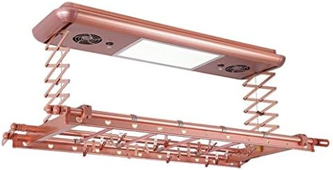 Multi-Functional Drying Rack Electric Clothes Drying Rack Electric Lift Ceiling Mounted Laundry Drying Rack with LED Light UV Sterilization Wind Drying