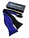 Knot Theory Classic Butterfly Bow Tie in Black and Royal Blue Reversible Self Tie - Wear in 4 Different Color Ways James Bond Collection
