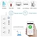 WiFi Smart Power Strip Socket with Alexa,Weton Wireless Multi-Plug Timer Switch Power Strip Surge Protector with 4 AC Outlets 4 USB Port Remote Control Via Free App for IOS/Android Smart Phone/Tablets