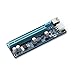 PCI-E Extender Riser Card Express USB 3.0 1x to 16x Adapter with SATA Power Cable & LEDs for BTC Miner