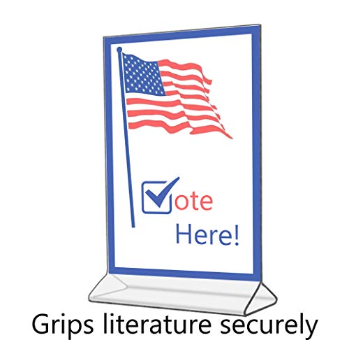 ChefLand 5" X 7" Acrylic Sign Holder/Clear Table Card Display/Plastic Upright Menu Ad Frame (Pack of 12) - Thumbnail 7