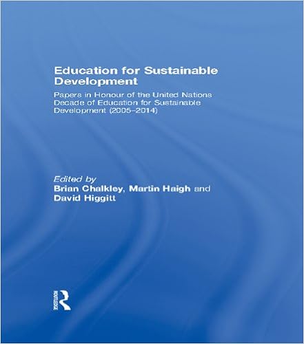 Amazon Com Education For Sustainable Development Papers In Honour Of The United Nations Decade Of Education For Sustainable Development 2005 2014 Ebook Chalkley Brian Haigh Martin Higgitt David Kindle Store