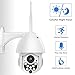SDETER Outdoor PTZ WiFi Security Camera, Wireless Pan Tilt Zoom 4.1X Surveillance CCTV IP Weatherproof Camera with Two Way Audio Night Vision Motion Detection 720P