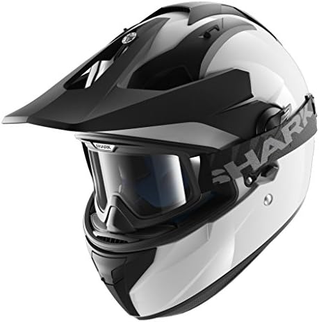 Shark Helmets Explore-R Blank Black White (X-Large)
