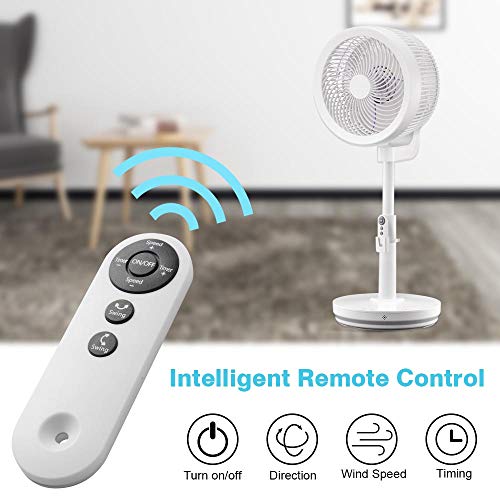 Air Circulator Fan Oscillating Pedestal Fan Remote Control Stand