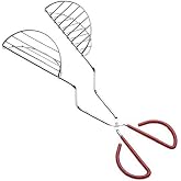 Froiny Stainless Steel Taco Maker Tongs, 12.6 Inch Long, Red, 1pc