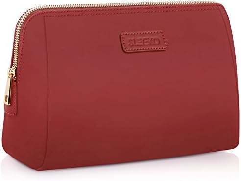 Large Cosmetic Makeup Bag/Pouch/Clutch Travel Case Organizer Storage Bag for Women’s Accessories Toiletry Beauty and Skincare | Travel Accessory Water Resistant Bag By : SLEEKO