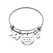 CAROMAY Girls Bangle Bracelets Elephant Graduation Inspiration Gift for Women She Believed She Could