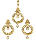 Bindhani Wedding Bridal Indian Pakistani Mang (Maang) Tikka (Tika) With Earrings Set For Women