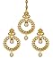 Bindhani Wedding Bridal Indian Pakistani Mang (Maang) Tikka (Tika) With Earrings Set For Women