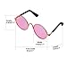 YAODHAOD Pet Sunglasses Classic Retro Circular Metal Prince Sunglasses Funny Cute Puppy Cat Teacher Bachelor Cosplay Glasses Pet Photos Props for Small Dog Cat（2 Pack） (Pink)