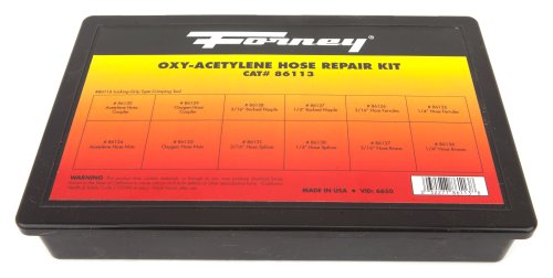 Forney 86113 Oxygen Acetylene Hose Repair Kit with 86116