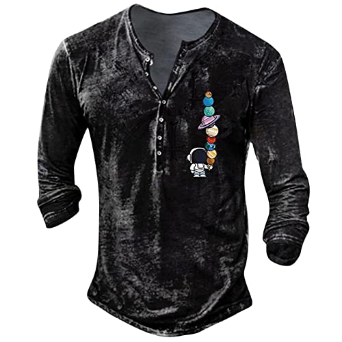 JJHAEVDY Button Down Shirt Men Graphic and Embroidered Fashion T