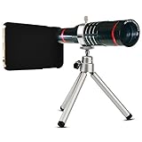 Youniker Optical Camera Lens Kit for iPhone 7 Plus,18x Manual Focus Telephoto Lens for iPhone 7 Plus,Including 18x Aluminum Zoom Telescope Camera Lens With Tripod + iPhone7 Plus Case