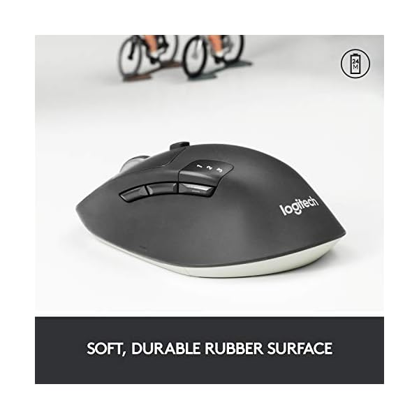 Logitech M720 Triathlon Multi-Device Wireless Mouse, Bluetooth, USB Unifying Receiver, 1000 DPI, 6 Programmable Buttons…
