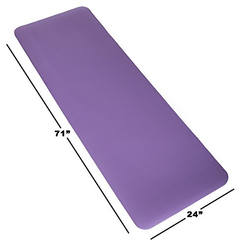 Sleeping Pad, Lightweight Non Slip Foam Mat with Carry Strap by Wakeman Outdoors (Thick Mattress for Camping, Hiking, Yoga and Backpacking) (Purple) - Thumbnail 3