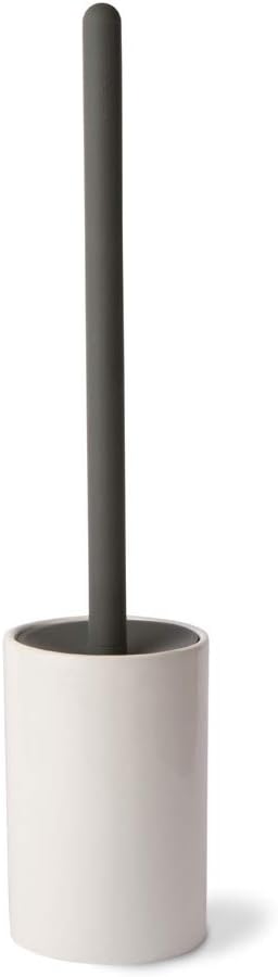 WS Bath Collections Skoati 5024 Silicon Toilet Brush with Ceramic Base