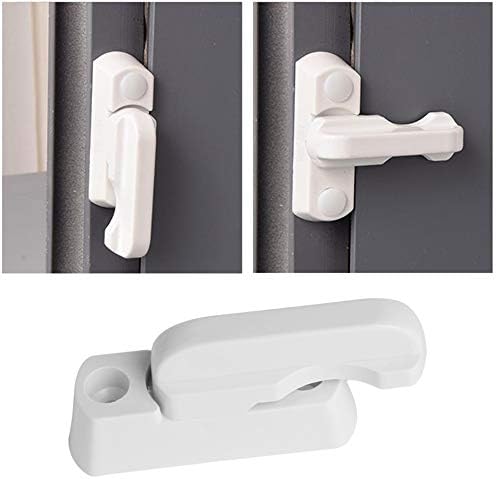 4 Pcs Plastic Child Safe Security Window Door Sash Lock Safety Lever Handle Sweep Latch