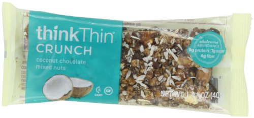 UPC 753656709444, thinkThin Protein Nut Bar, Chocolate Coconut Almond, 1.41 Ounce (Pack of 10)