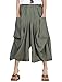 Mordenmiss Women's Casual Harem Pants With Big Pockets (X-Large, Green)