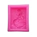 WYD M, Little Mermaid Silicone Decoration Fondant Soap Making Cake Mold DIY Baking Tools