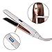 Flat Iron for Hair, BESTBOMG Professional 2 in 1 Ceramic Hair Straightener Flat Iron 110v-220v Dual Voltage,ED Display,Adjustable Temperature 255℉-450℉ for All Long/Short Hair Types (white)