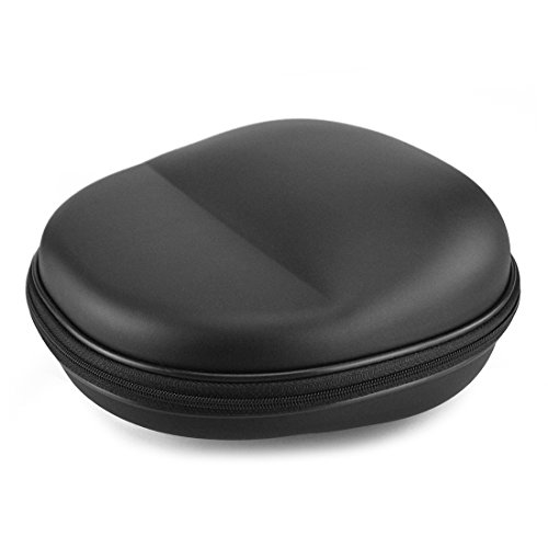 Headphones Case for Bose QC3, QC2, QC25, QC15, AE2w, AE2i, AE2, TP-1, Jabra Revo Wireless, Beats Studio, Pro and More / Headphone Full Size Hard Shell Carrying Case / Headset Travel Bag with Space for Cable and Accessories (Black PU)